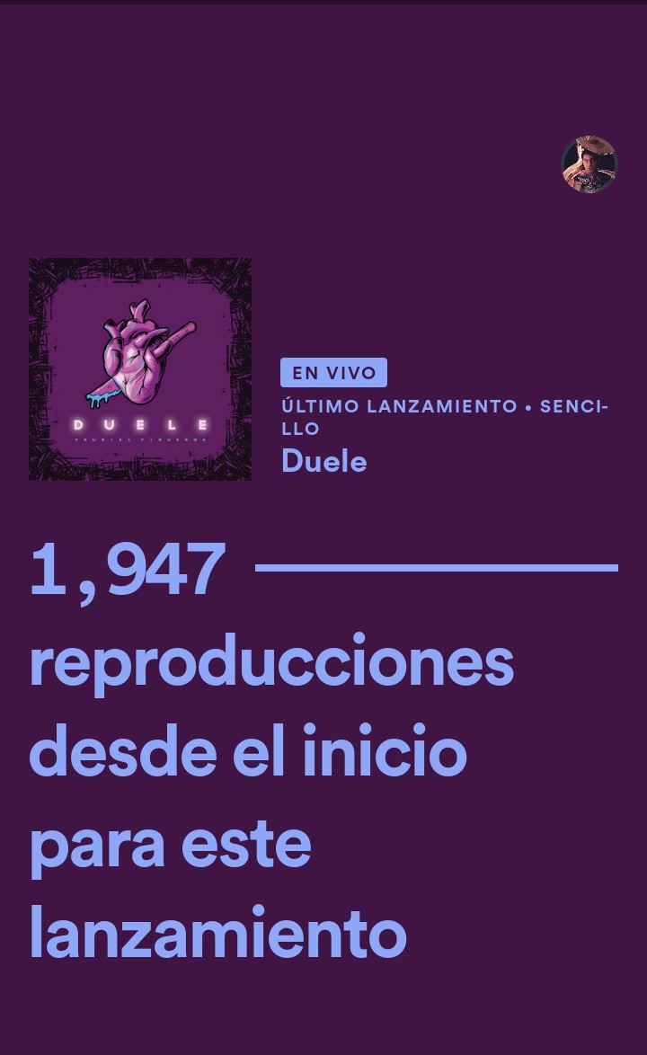 Muchas muchas gracias. #Duele a 3 días del lanzamiento supera 1000 plays en <a href="/SpotifyMexico/">Spotify Mexico</a> @onerpmmx <a href="/ONErpm/">ONErpm</a>Latino @ONErpm <a href="/DespertardeOax/">Diario Despertar de Oaxaca</a> <a href="/SCQCulturaOax/">CulturaOaxaca</a>
