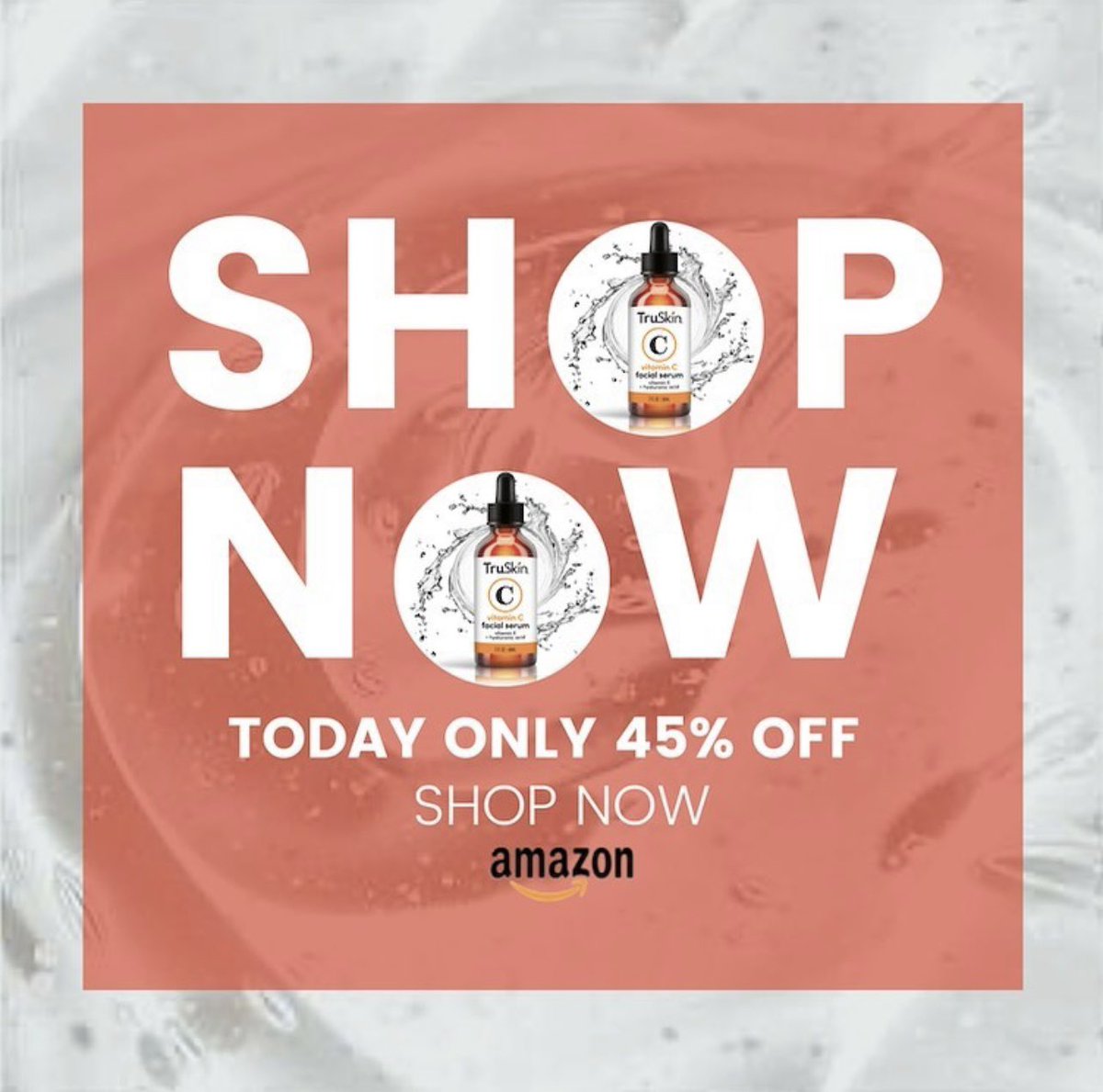 TruSkinOfficial's tweet photo. LIGHTNING DEAL NOW! Save 45% when you shop our 2 oz. Vitamin C Serum now! 🛍️🎉 

Shop Now: https://t.co/76E1zQaGgH https://t.co/zlmXyIbHkn