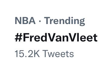dishesdimespod's tweet photo. He’s trending!!! #NBAAllStar #FredVanVleet https://t.co/bmrjZPOFNG