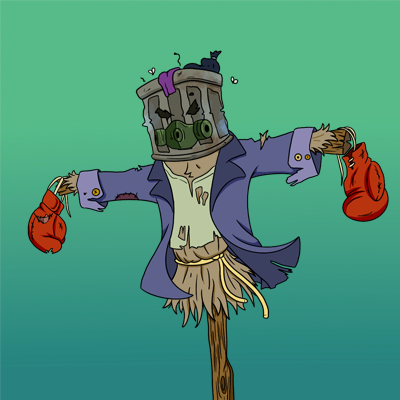 NFT_Scarecrows's tweet photo. This scarecrow is going to war! 
#NFTCommunity #NFT https://t.co/kHsilLmsFz