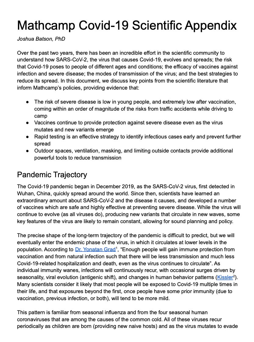 CanUSAMathcamp's tweet photo. Canada/USA Mathcamp will take place in person again this year! We'll be at Colby College, in Waterville, Maine. We're taking Covid-19 precautions seriously in order to make a residential program happen safely; you can read more about our Covid protocols at https://t.co/VCyxlIucSO https://t.co/I1QaP2jRqG