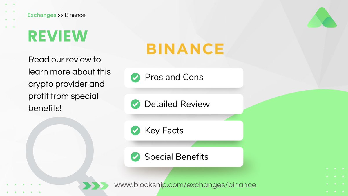 blocksnip's tweet photo. Read our @binance review to learn more about this crypto provider and profit from special benefits! 🚀 #bitcoin #crypto #binance

👉 https://t.co/8A8Rh82yek https://t.co/lX8pn8MrPD