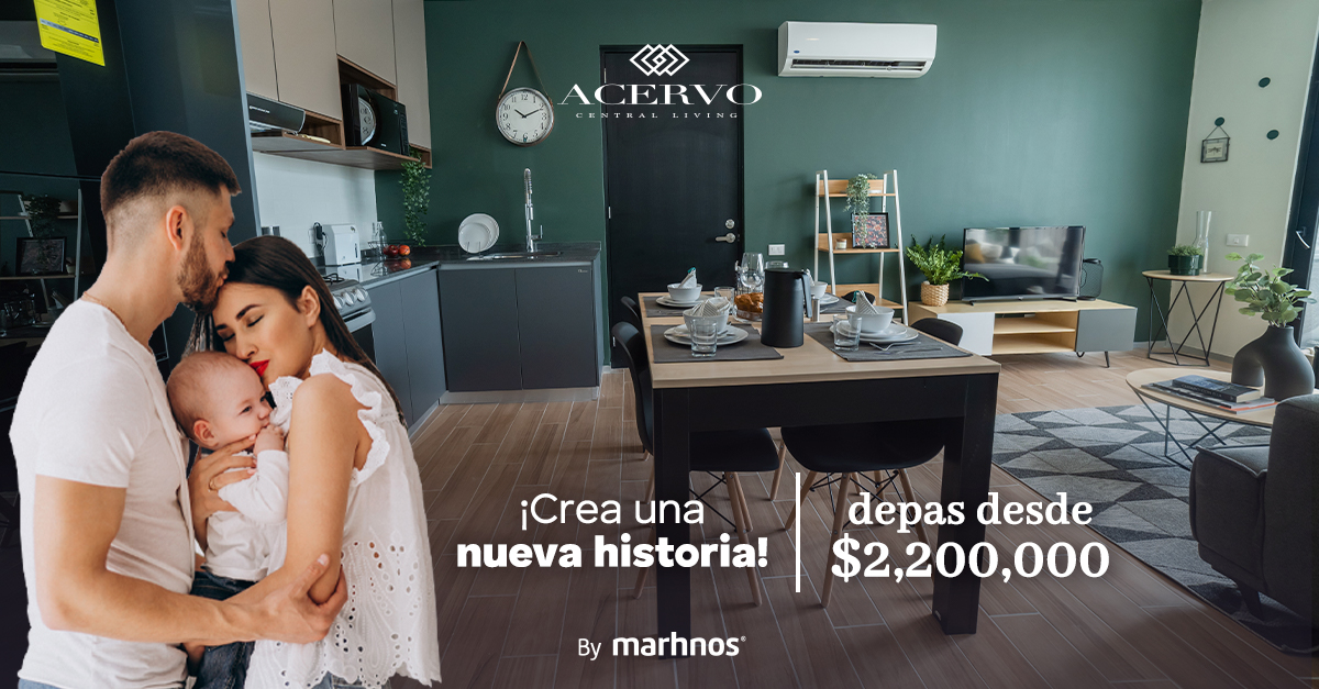 Encuentra el departamento ideal para tu familia en Acervo Central Living y comienza a crear los mejores recuerdos.

Consulta términos y condiciones con nuestros asesores.

Llámanos o envíanos Whatsapp 
📩 wa.me/523316230733