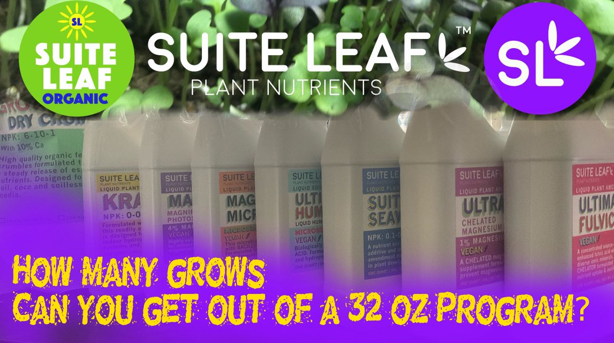 therealTR4G1C's tweet photo. 3 DAYS AGO ONE OF MY GUYS IN THE #GrowYourOwn COMMUNITY ASKED ABOUT HOW MUCH NUTES FOR HOW MANY PLANTS UTILIZING @suiteleaf WITH THE NEW 32OZ PROGRAM AND AS PROMISED AFTER HOURS OF WORK TO FIGURE IT OUT! TODAY ILL DROP THAT VIDEO TO ANSWER THAT QUESTION! #GrowYourOwn #SuiteLeaf https://t.co/lHW9HJsky0
