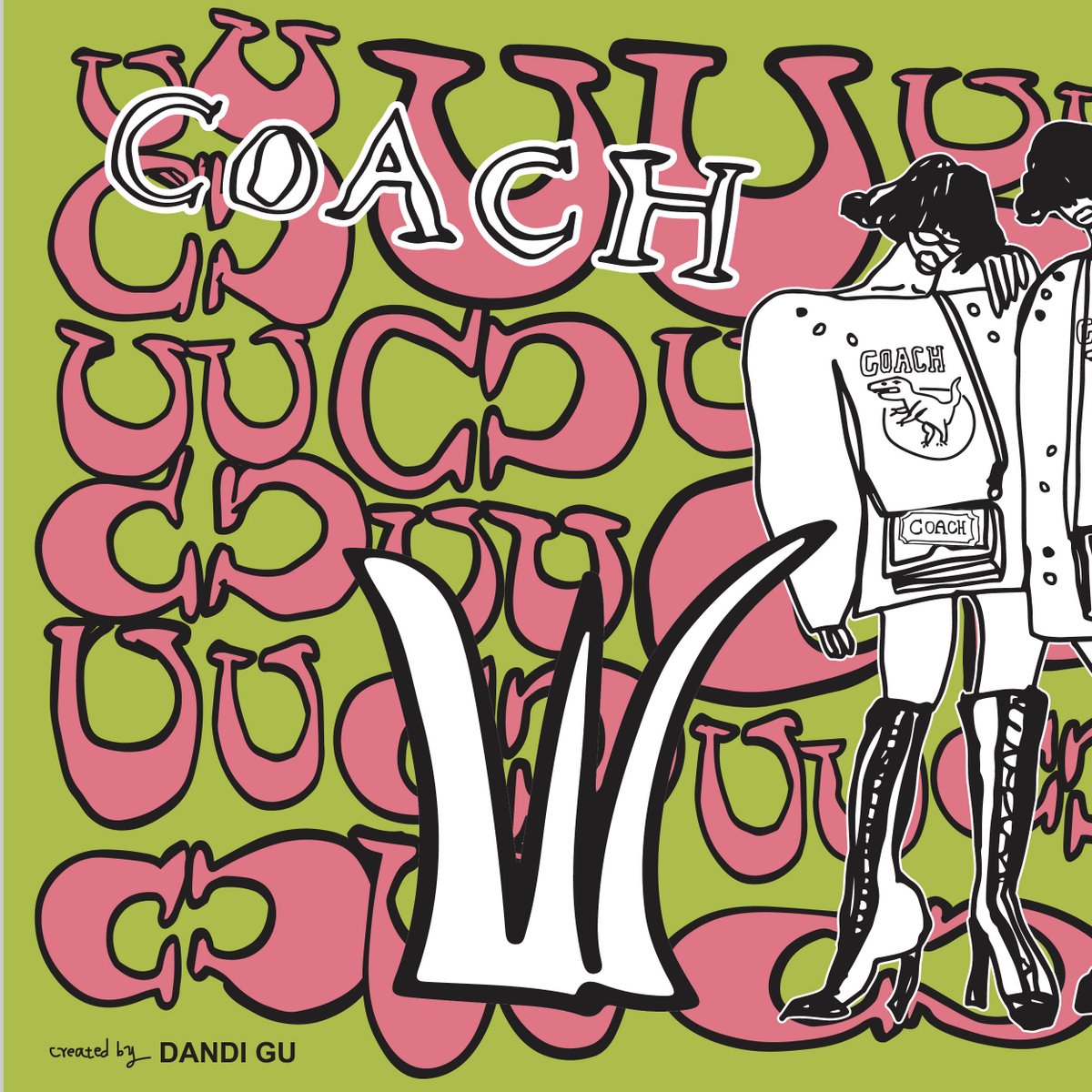 Coach's tweet photo. Shopping with a side of art. 🎨 We collaborated with local illustrator Dandi Gu to create a colorful installation at our store in Shanghai. Swipe right and take a look. (Your admission to this gallery is free.) https://t.co/c3jsdGItbf #CoachNY https://t.co/Xkp6SdpGwl
