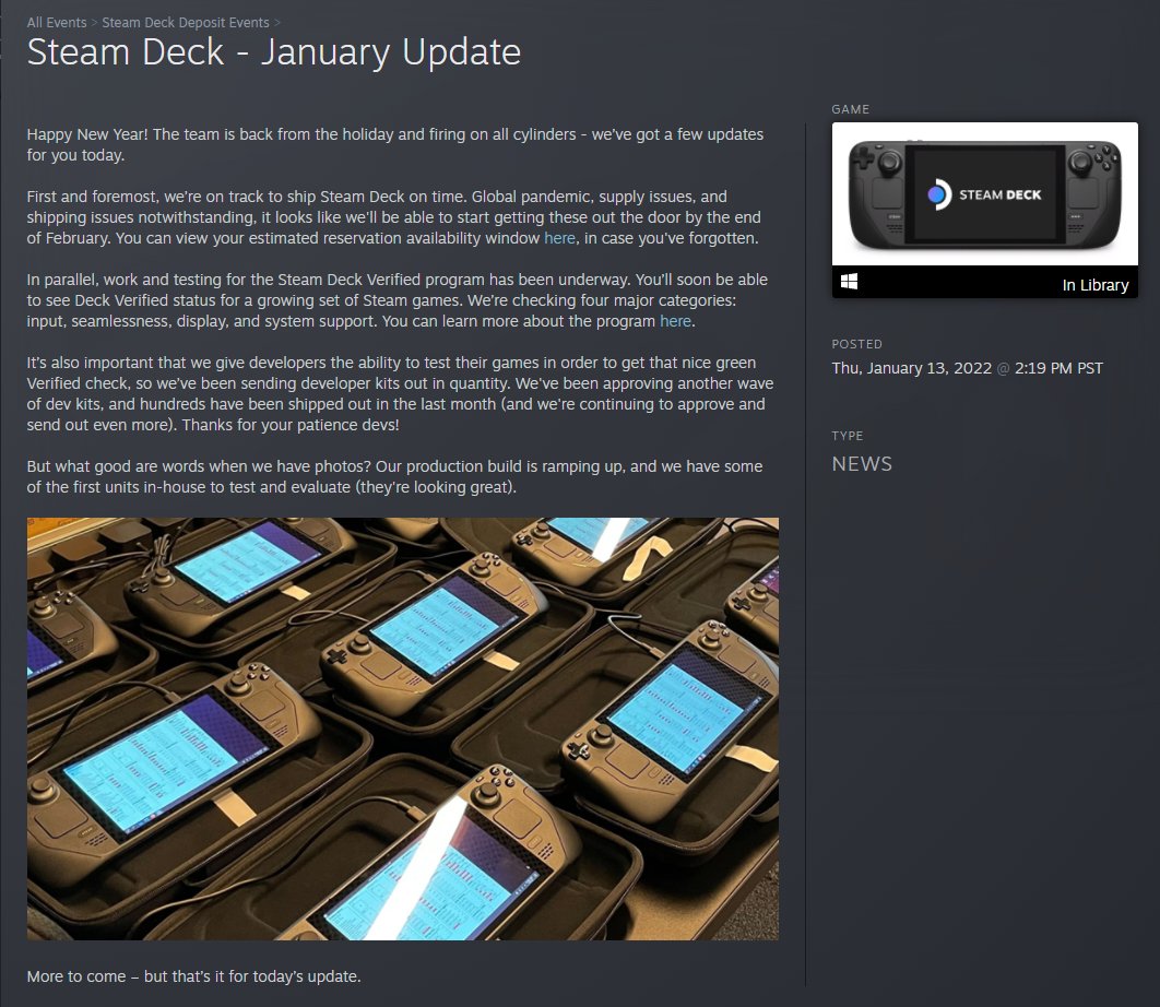 Steam Deck Gets an Official Release Date, First Units to Ship in