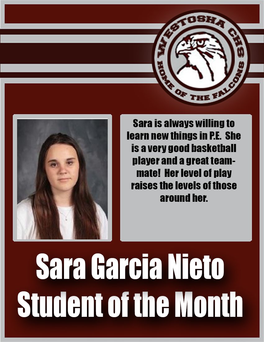 WestoshaCHS's tweet photo. Congratulations to our December Students of the Month 🤩

#weAREwestosha #post3of3 https://t.co/jG3VfVnLHo