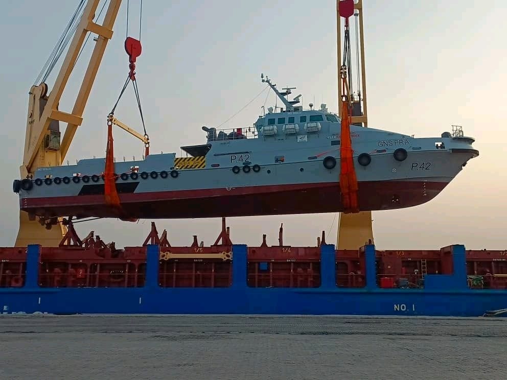 FAnnohDompreh's tweet photo. The Ghana Navy has received 4 new flex fighter vessels to enhance maritime security, protect offshore oil and gas installations and safeguard Ghana's Exclusive Economic Zone. H.E @NAkufoAddo, has consistently invested in improving the defensive capability of our forces. https://t.co/uSROO18ckc