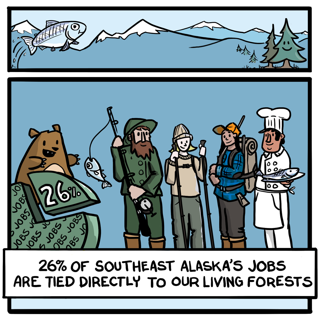 Monday, 1/24 is the deadline to submit a comment in support of Roadless protections for the #Tongass, which is a foundation for our local, sustainable economy– the intact, living forest creates 26% of Southeast Alaska’s jobs. salmonstate.org/tongass

Image by Pat Race