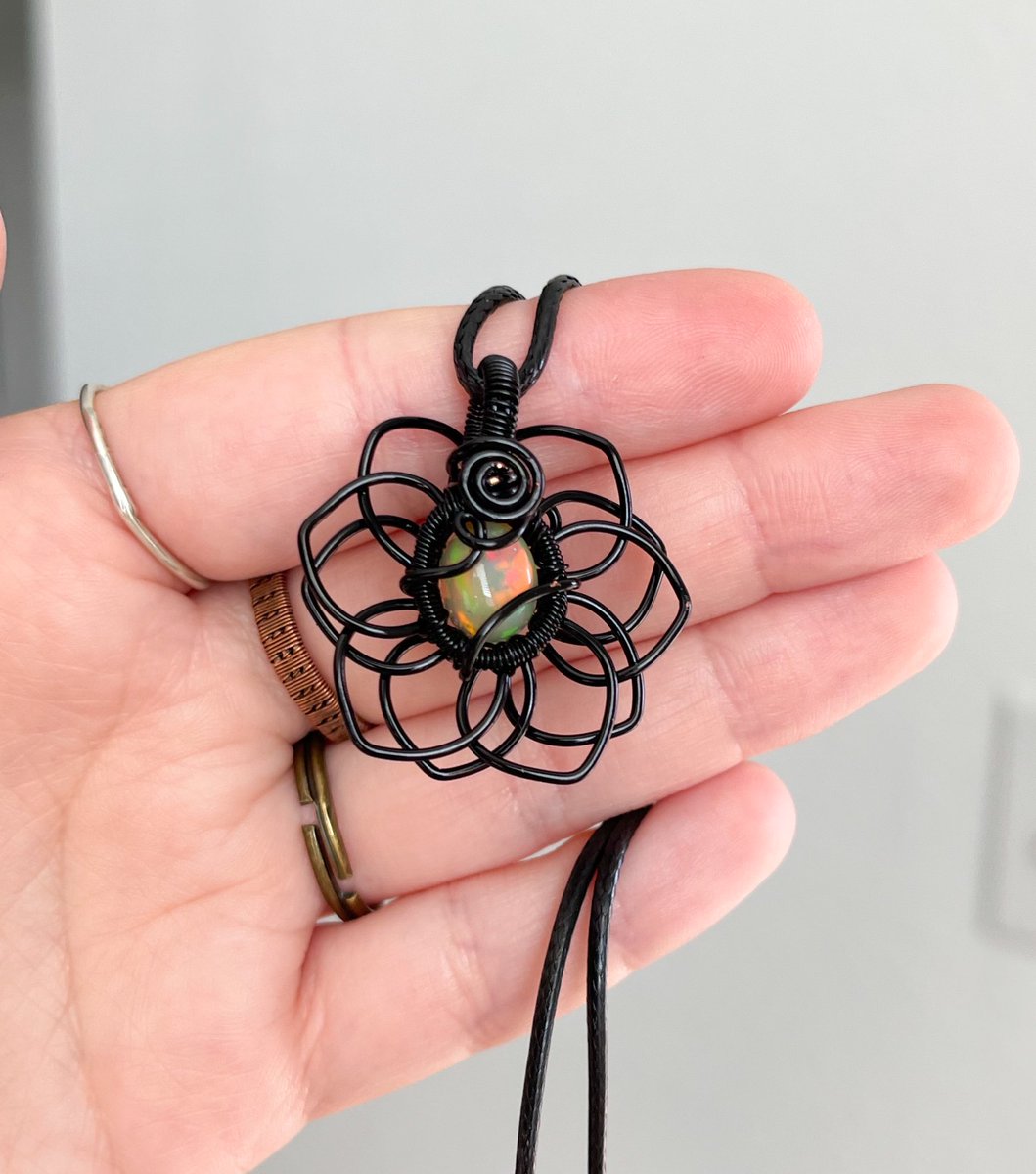 mildhippie's tweet photo. Ethiopian Opal 🌻 pendant made by me

available Jan. 14th at 4pm est <3 https://t.co/Sjk64vkBzR