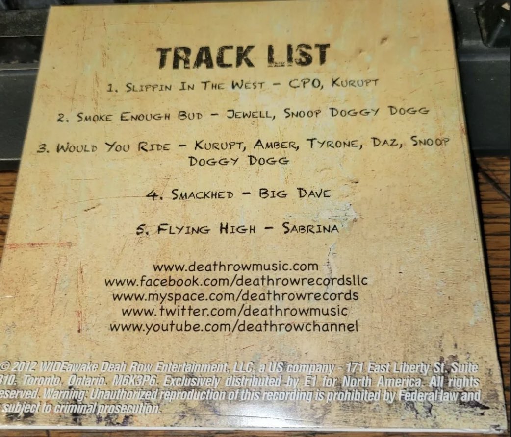 bd94s10's tweet photo. May CPO RIP. Dude was cool and I was thankful he chimed in on some of my posts. @deathrowmusic #RIPCPO https://t.co/vO9qP56101