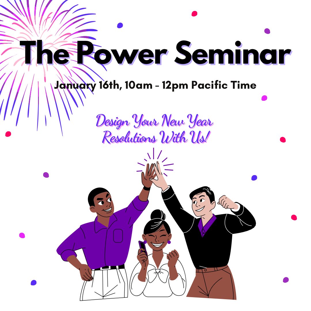 Conceivian's tweet image. Do you feel your career has become stagnant? Join us at the Power Seminar to develop your New Year’s resolutions for your career this Sunday, January 16th, at 10am – 12pm PST! Wishing you a successful year. Spots are limited so make sure to register:
conceivian.com/tps-registrati…