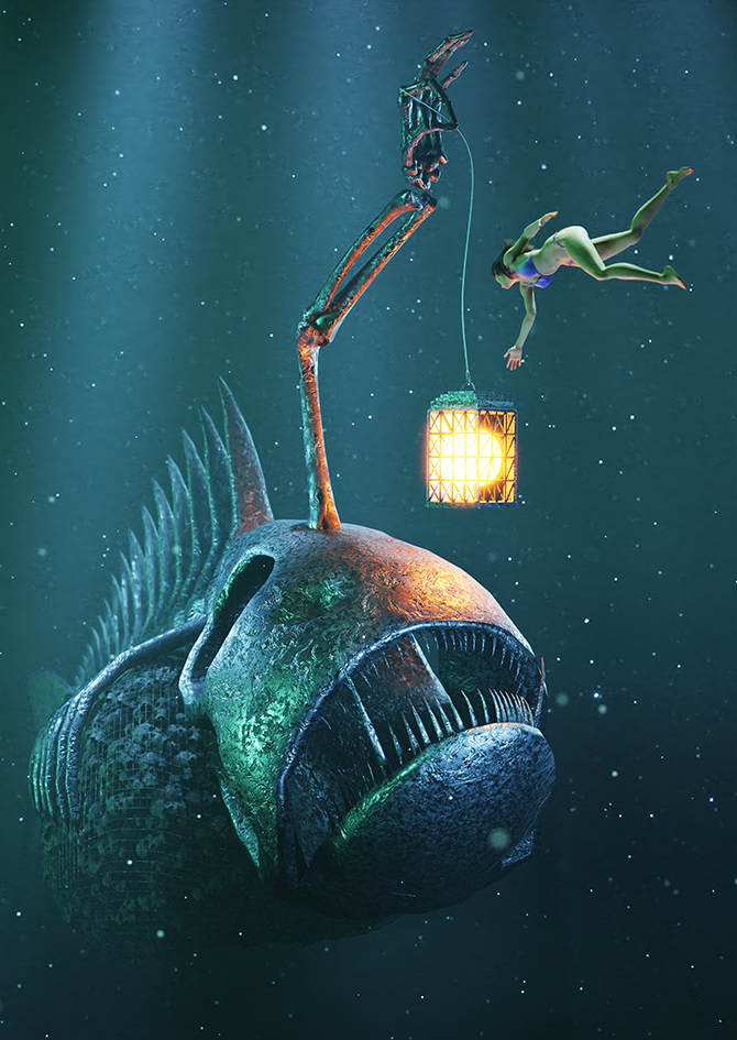 'The lure'

Listed on Opensea in my '3D fantasy &amp; Sci-Fi' collection

1/1