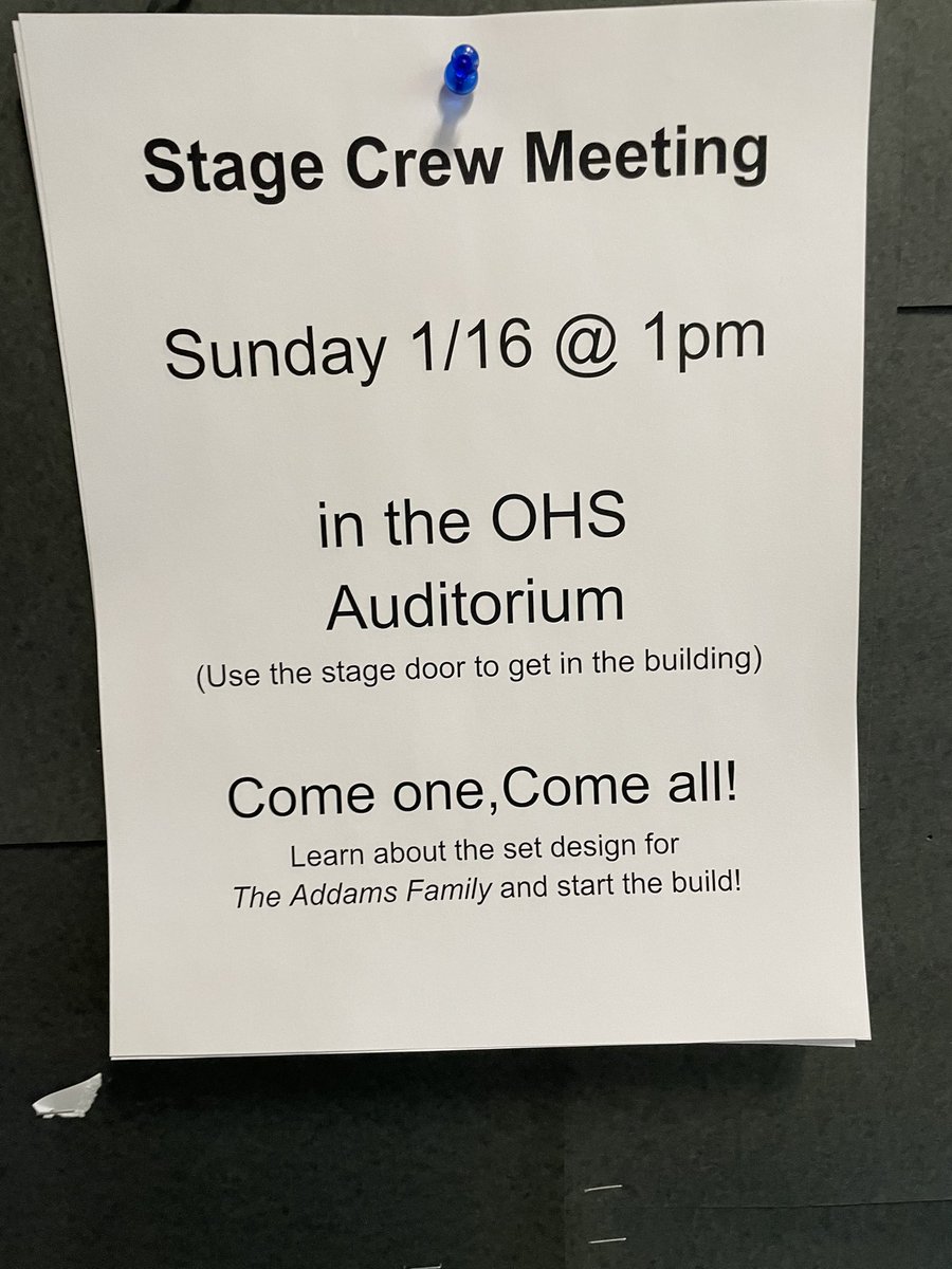 OHSTheater's tweet photo. https://t.co/LWSniBFq2M