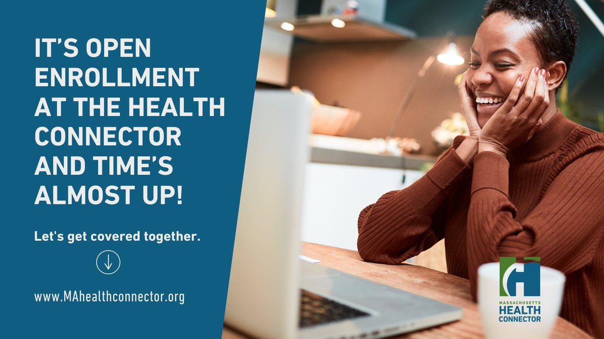 RepVannaHoward's tweet photo. Open Enrollment is here! Apply, shop for a health plan, and pay your premium by January 23 for coverage that begins February 1. Let’s get #CoveredTogether at https://t.co/D3lzPoFjdJ @HealthConnector https://t.co/H6yBjGC60e