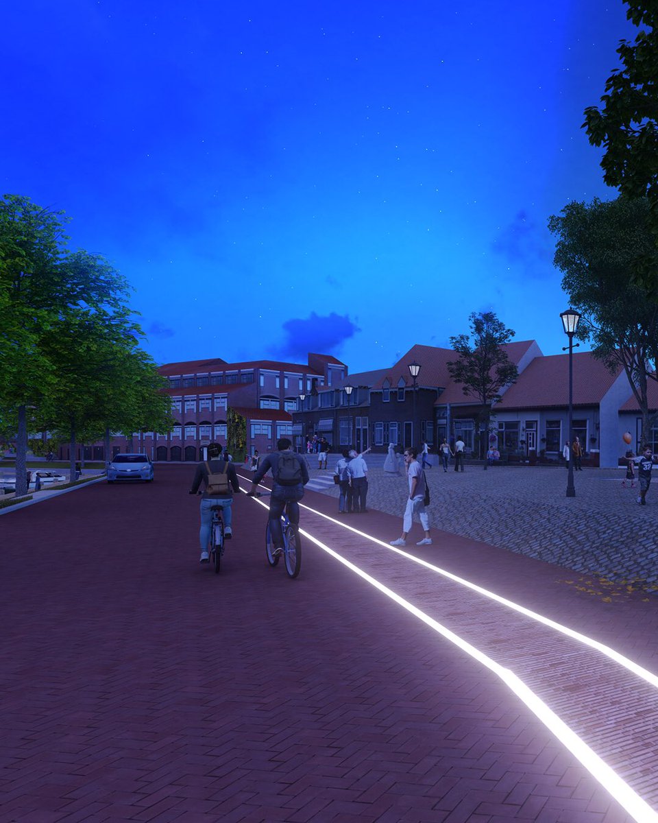 RuimteVerhaal's tweet image. Op de #Havendam gaan we de contouren van de verdwenen #stadsmuur op een innovatieve manier uitlichten💡. Komende maanden wordt hier een bijna 200 meter lange, dubbele #LEDline gerealiseerd!