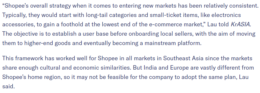 As Shopee expands aggressively around the world, will it become the '  of emerging economies'?