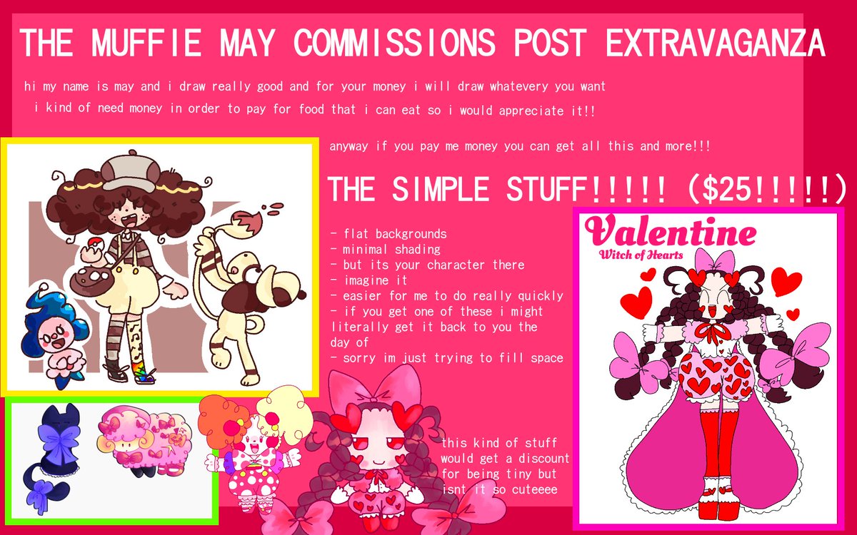 mwuffie's tweet photo. hi! sorry for being dead lately, but im opening my comms !! :] please dm me if ur interested!! my paypal is mwuffiemay@gmail.com :D https://t.co/s89n65Sbzu