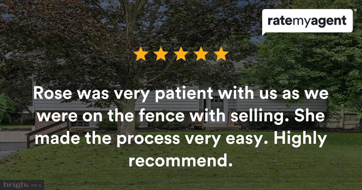 RealtorRosePA's tweet photo. My latest #ratemyagent review in Maytown
https://t.co/4q573eEEh6 https://t.co/brPtFzfkgc