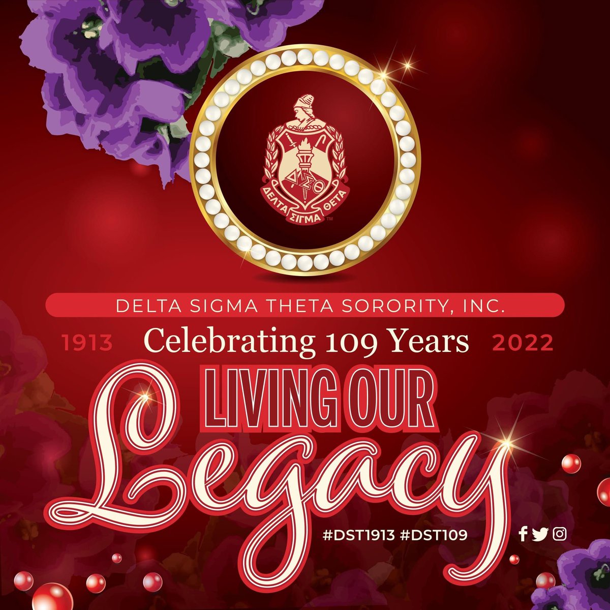 msadeowens's tweet photo. Happy Founders Day to the Dynamic women of Delta Sigma Theta Sorority, Inc. 
#LivingOurLegacy #DST109 #DST1913 #ohtobeadeltagirl https://t.co/qA2yYlvgF7