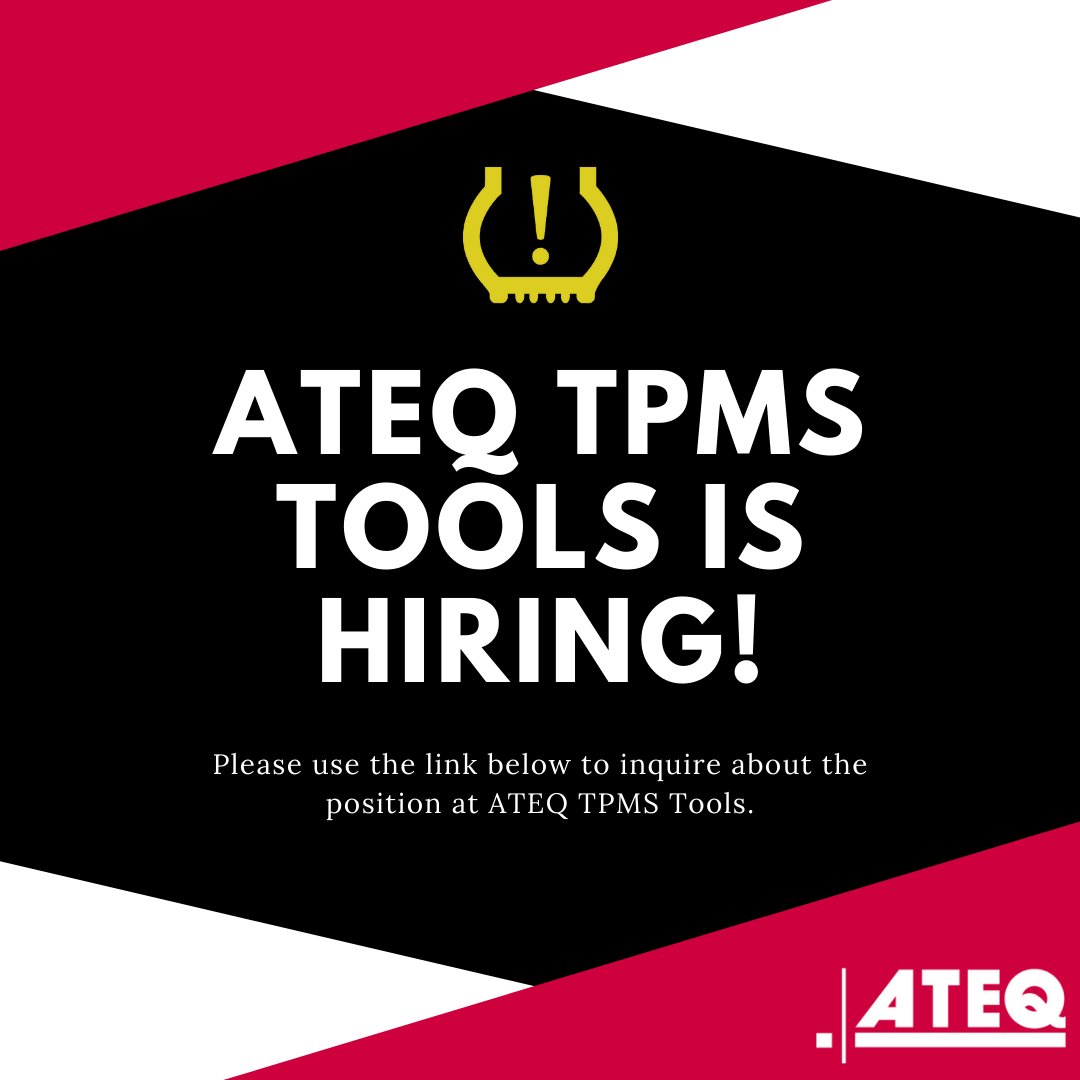 🚨ATEQ TPMS is hiring an Operations Manager🚨

As an ideal candidate, you’ll have a sharp business mind and proven success managing multiple departments toward maximum productivity. 

Read the full job description and apply here👉zcu.io/q9Ft 

#Hiring #JobPosting
