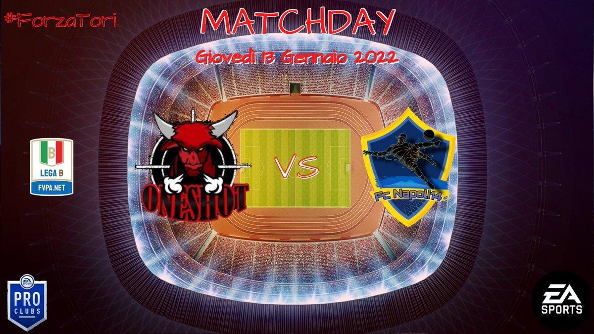 OneShot (@fconeshot) on Twitter photo โฝMATCH DAYโฝ
๐
13 Gennaio 2022๐
๐ฎ|<a href="/FVPA_net/">FVPA.net ๐ฎ๐น</a> Serie B
๐|#FcNapoli14
๐|22:10
#ForzaTori #Oneshot 
<a href="/chetorneo/">Chetorneo eSports</a> @ProClub_LS <a href="/RTProClubs/">RTProClubs</a> <a href="/RT_PROCLUB/">RT PRO_CLUB</a> <a href="/NewsProClub1/">News Pro Club</a> <a href="/NewsProclub/">News Proclub</a> <a href="/pctransfermarkt/">๐ฎ๐น PRO CLUBS TRANSFERMARKT๐</a> @OffSideOfficiaI โฝMATCH DAYโฝ
๐
13 Gennaio 2022๐
๐ฎ|<a href="/FVPA_net/">FVPA.net ๐ฎ๐น</a> Serie B
๐|#FcNapoli14
๐|22:10
#ForzaTori #Oneshot 
<a href="/chetorneo/">Chetorneo eSports</a> @ProClub_LS <a href="/RTProClubs/">RTProClubs</a> <a href="/RT_PROCLUB/">RT PRO_CLUB</a> <a href="/NewsProClub1/">News Pro Club</a> <a href="/NewsProclub/">News Proclub</a> <a href="/pctransfermarkt/">๐ฎ๐น PRO CLUBS TRANSFERMARKT๐</a> @OffSideOfficiaI