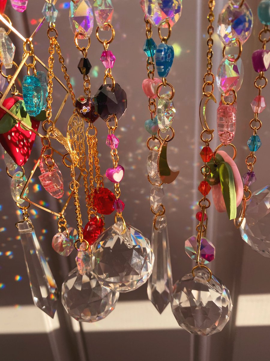 kyaabaird's tweet photo. 12 Valentine’s themed sun catchers are now available on my site! Each style is unique &amp; will not be remade💗🦋🍓🌈

https://t.co/Fy7KkL87Wg https://t.co/L2fS8KDDpu