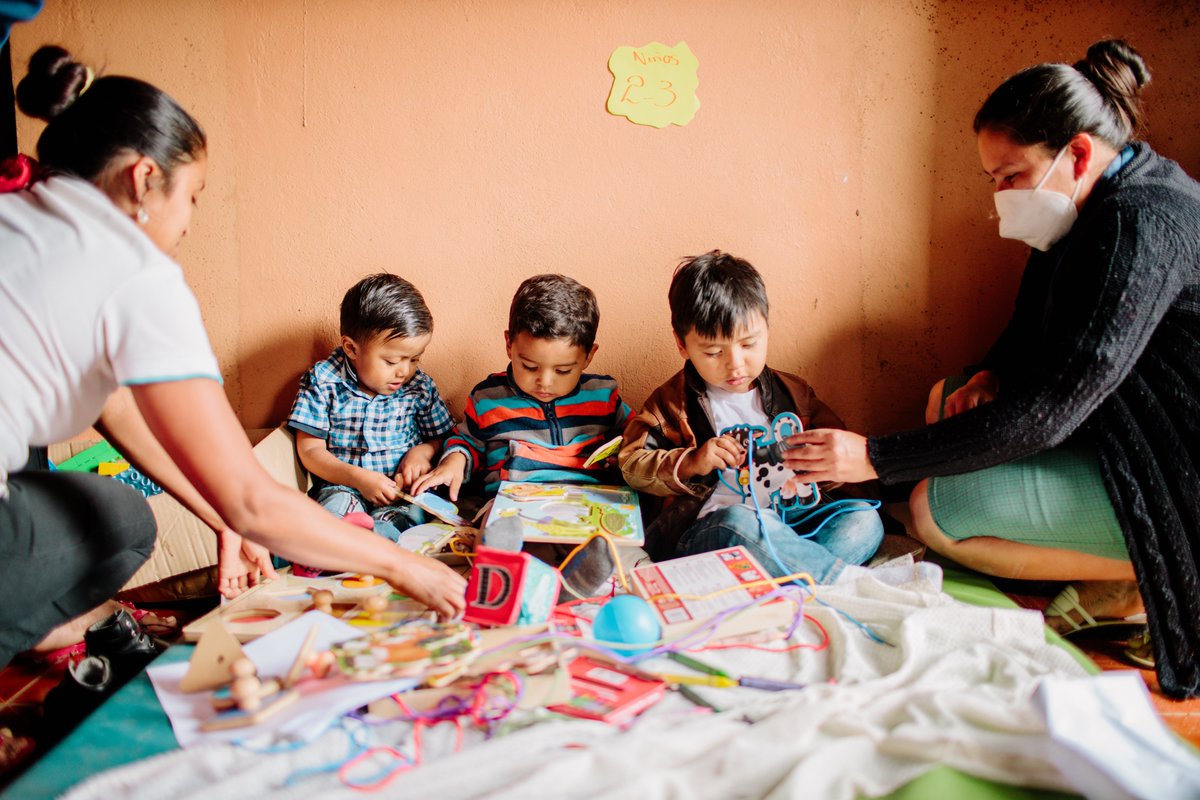 Playtime is not just fun. For a child, it's the time to:

👫 Make their first social connections.
🌈 Expand and use their imagination.
🧠 Develop language and motor skills.

It's their best learning tool.
#EarlyStimulation #Play2Learn #LearningTogether
