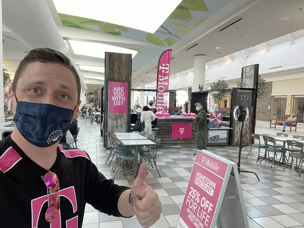 #beepbeep <a href="/TMobile/">T-Mobile</a> is the talk of the <a href="/CoralRidgeMall/">CoralRidgeMall</a>! Stop down at the #TMoBarn and learn why we are taking over the wireless industry! #swag #5gforall #wefancy
<a href="/JonFreier/">Jon Freier</a> <a href="/jackhjohnson/">Jack Johnson</a> <a href="/MikeSievert/">Mike Sievert</a> <a href="/krististrykow/">Kristi Strykowski</a> <a href="/jwedlund/">Joey Wedlund</a> <a href="/TraceyNielsen99/">Tracey Nielsen</a> <a href="/katieschoenig/">Katie Erickson</a> @johnloughren <a href="/MairaKen/">Ken Maira</a>
