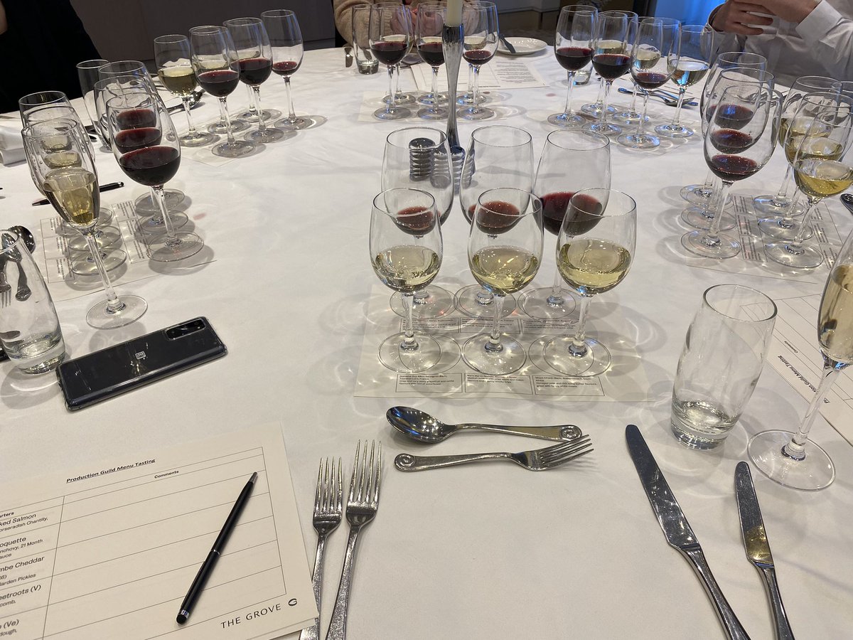 Lyndsayduthie's tweet photo. There are good days &amp; less good days… tough day in the office, menu tasting @TheGroveHotel for our @ProductionGuild @WBSLeavesden  awards ✨✨✨it is going to be a fantastic celebration 🎥 📺 🥂#film #tv #Foodie https://t.co/qshP1IbjHZ