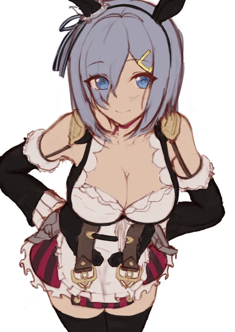 次のイラストのラフです。
いま描いてるJK浜風は今日の夜か遅くても明日に投稿予定です!
余談ですが大阪2400人ってなんだよ( '_ゝ`)
皆さんにお身体にはお気を付けて😥 