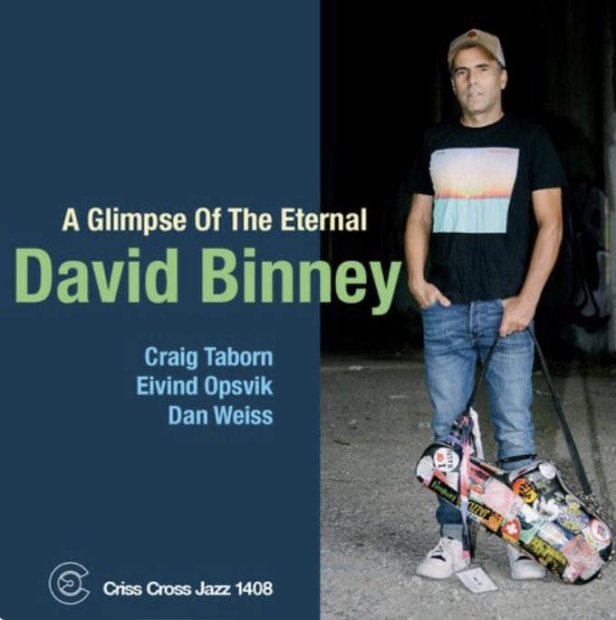 DavidBinney's tweet photo. New album releases tomorrow! on @CrissCross81 w #CraigTaborn #eivindopsvik @danweissdrum https://t.co/Q1GuZjFkcP
