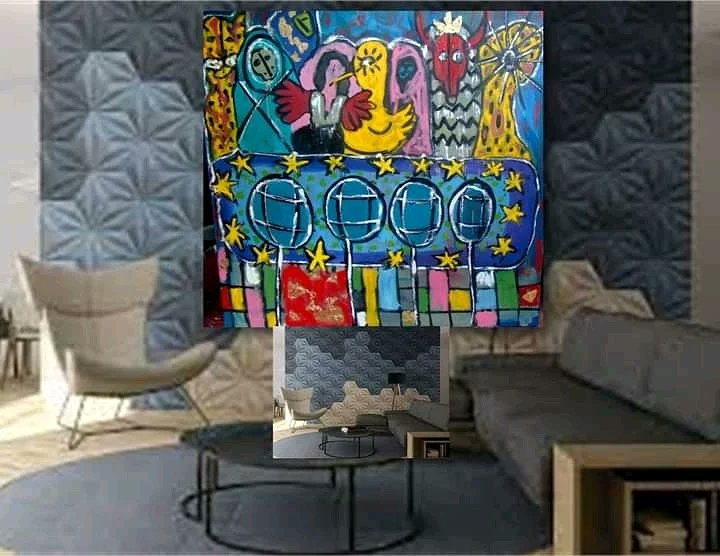 RaulRamirezart's tweet photo. Excelente jueves, comparto una nueva pieza con ustedes. 

"Alegoria pop" 
oleo y hoja de oro sobre loneta 
medidas 150x150 cm gran formato 
año 2022
raul ramirez 
DISPONIBLE https://t.co/uxjjQ2gkk3