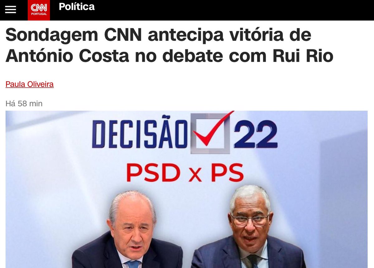 EmbaixadorN's tweet photo. Eu sondagens (duvidosas) de eleições já conhecia, mas de debates é a primeira vez. 

CNN Portugal, pioneira na patetice. https://t.co/4YFZqnzCmL