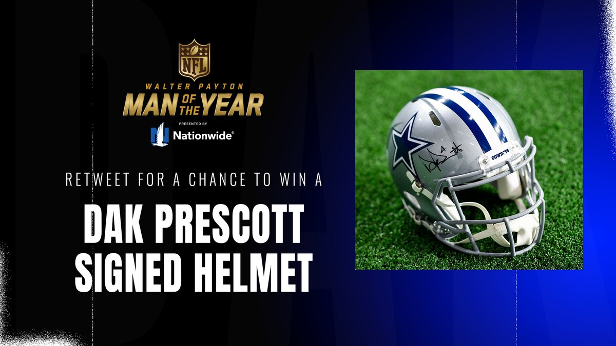 Dallas Cowboys (@dallascowboys) on Twitter photo EVERY RETWEET COUNTS ❕
RT to help <a href="/dak/">Dak Prescott</a> earn $25,000 for charity & for a chance to win a signed helmet from QB1❕Official rules 👉bit.ly/3fk98wu
#WPMOYChallenge Prescott
#WPMOYChallenge Prescott
#WPMOYChallenge Prescott
#WPMOYChallenge Prescott EVERY RETWEET COUNTS ❕
RT to help <a href="/dak/">Dak Prescott</a> earn $25,000 for charity & for a chance to win a signed helmet from QB1❕Official rules 👉bit.ly/3fk98wu
#WPMOYChallenge Prescott
#WPMOYChallenge Prescott
#WPMOYChallenge Prescott
#WPMOYChallenge Prescott