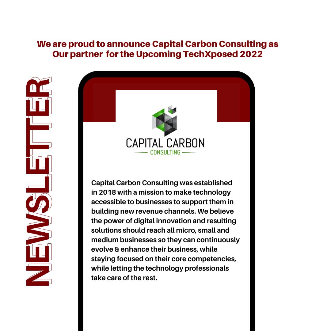 Techxposed_'s tweet photo. Super glad to have Capital Carbon Consulting Join us as a partner for the upcoming #techxposed2022, They are committed making sure that a more inclusive tech ecosystem exists for businesses world wide, therefore place them at the fore front of technology inclusion. https://t.co/ziUNGqZ91x