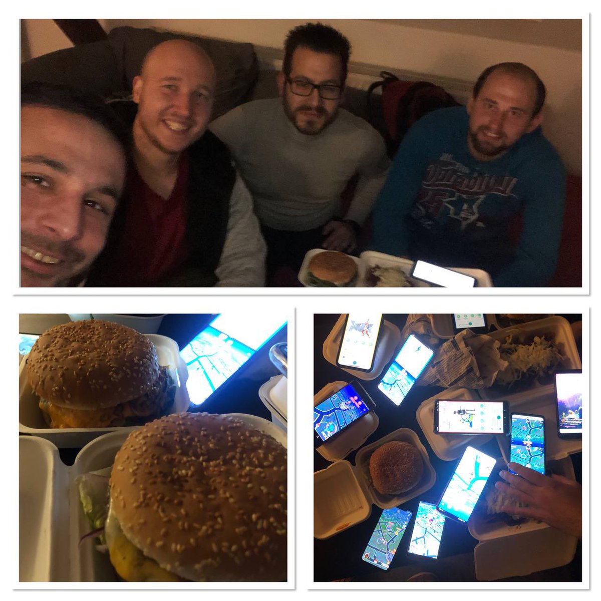 KARIZMATIQ35's tweet photo. First time this Team constellation met again for 2 years ๐ช๐
@Siegthorsonn @Lauch3D @KARIZMATIQ35 @ChampRot
Big celebration with lots of food ๐๐ฅ #foodtruckftw #brosforever #hardcorecasuals #collector #battlelegend #accountmaster https://t.co/gRDgCvbTWP