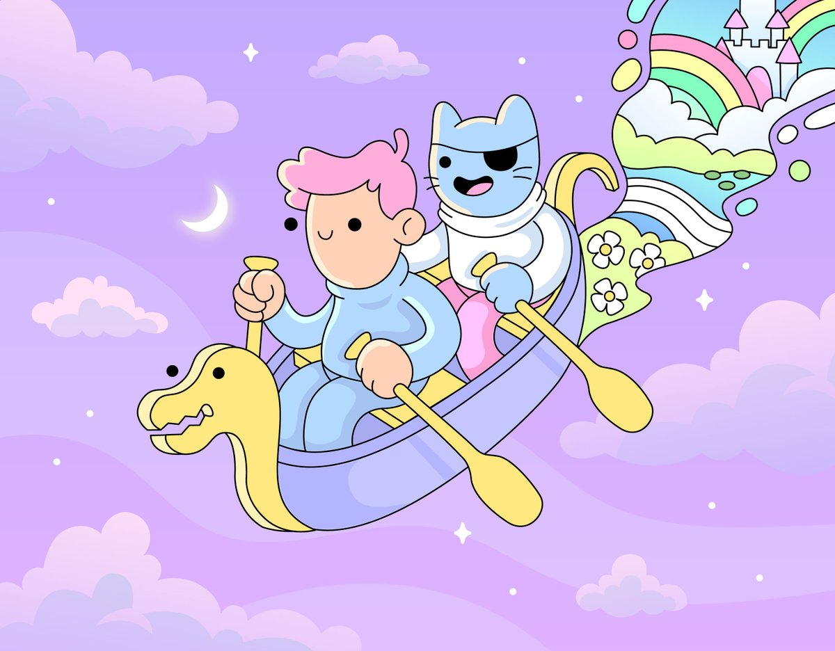 best buddies 🌈🐱 <a href="/doodles/">doodles</a> @coolcatsnft