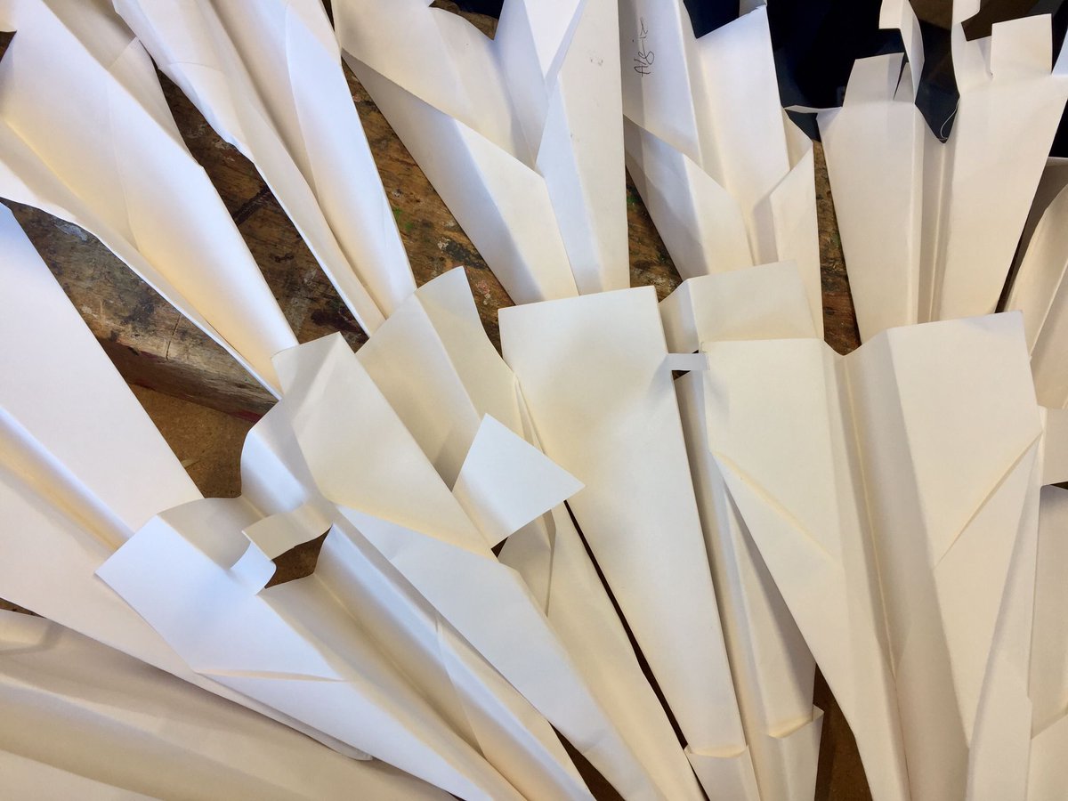 MrsDaviesDT's tweet photo. STEM - Structures and forces.  Year 7 STEM @chepstowschool enjoying the challenge of experimenting with symmetry, weight distribution and balance to create the ideal  paper aeroplane.  #numeracy #design #physics #STEM #DRICE https://t.co/WAEThTetd4