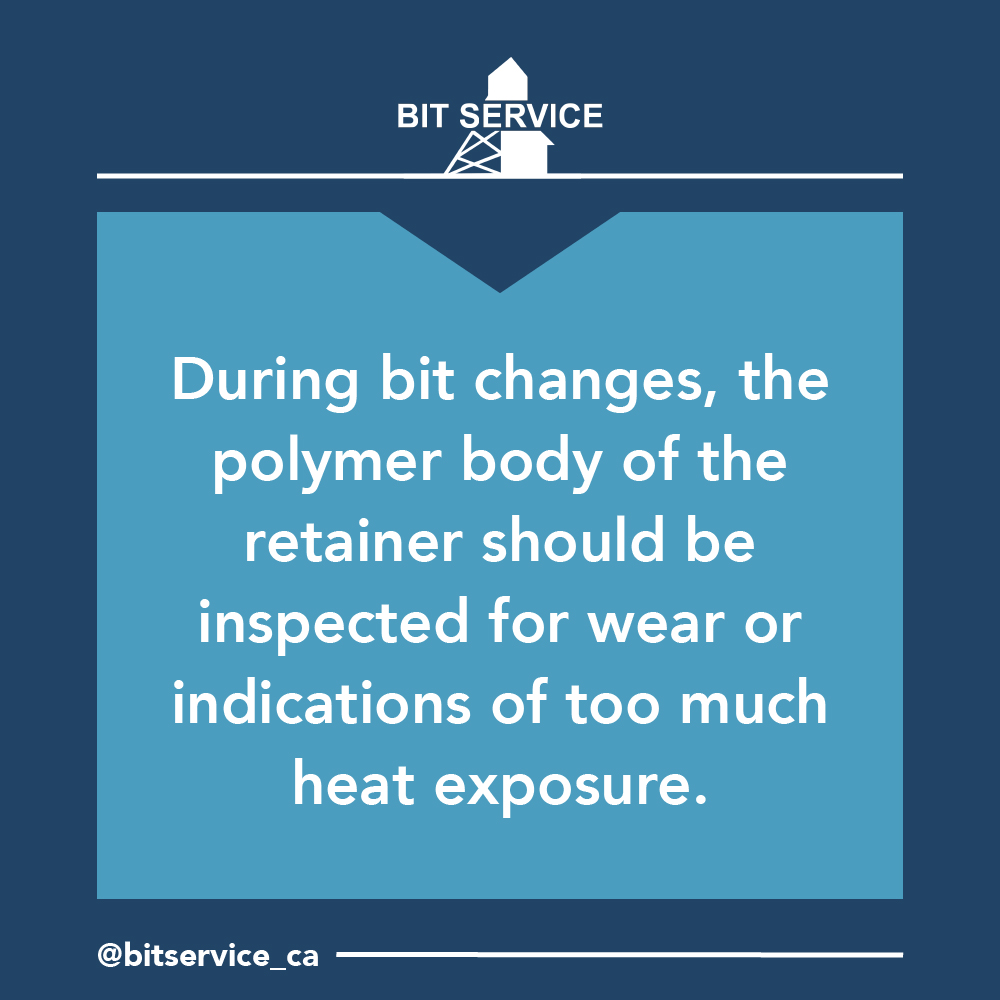 In certain conditions, the block location on the machine or ore conditions can allow for increased operating temperatures, which may require the use of specialty retainers to maximize service life. 

Here are tips to help guide your next #inspection... bit.ly/3Ff847K