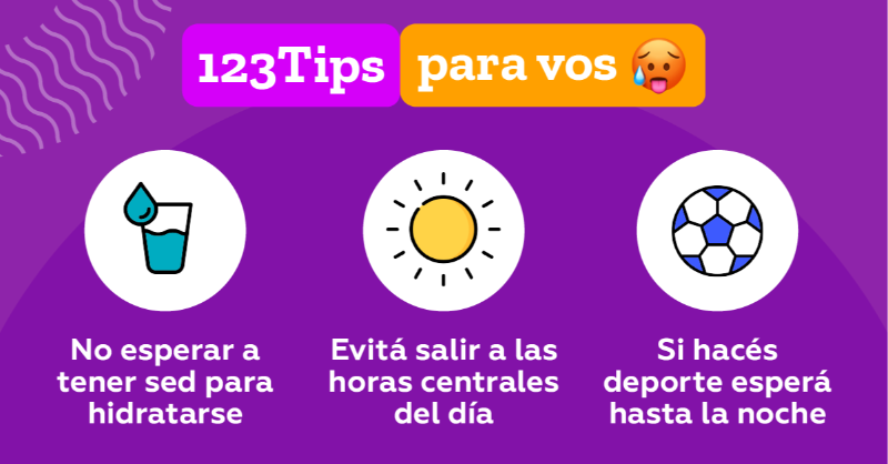 123Seguro's tweet photo. ¿Cómo estás llevando la ola de calor? 🥵 ¡No te calientes! 😅 Te dejamos #123Tips para que vos y tu 🚗 la pasen de la mejor manera 👇
#tips #tipsoladecalor #calor #auto #cuidados #verano #oladecalor #temperaturasaltas