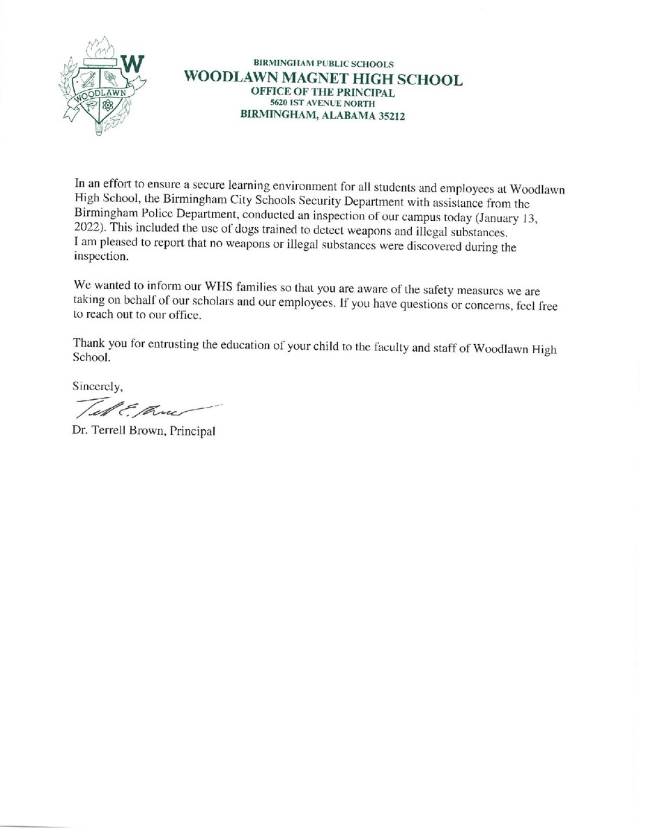 Woodlawn High School tweet media