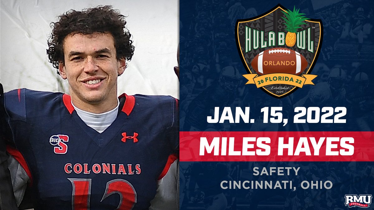 Congrats to safety Miles Hayes, who was picked to play for Team Smith Saturday in the 2022 All-Star Hula Bowl Classic! 💪

The game will take place at the UCF Bounce House in Florida!

🏈: bit.ly/3qmcm98

#BobbyMo | 🔵🏈🔴