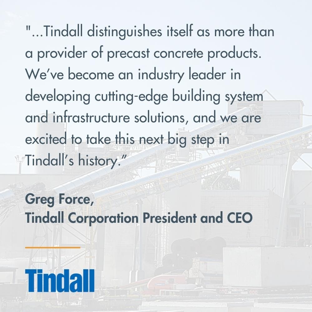 See what our President and CEO, Greg Force, has to say about our recent announcement. Read more about our corporate realignment: tindallcorp.com/tindall-corpor…