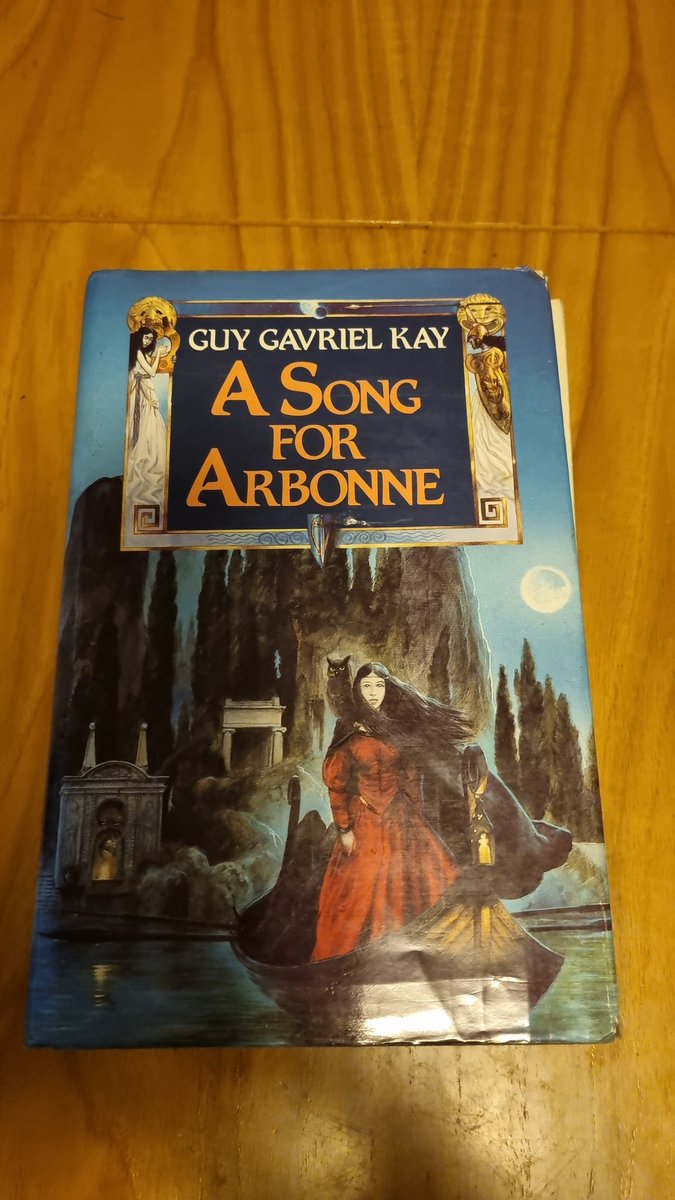 debmeg's tweet photo. @guygavrielkay I was in my first year of university. Walked down to the city centre Waterstones and asked when there would be a new GGK book out. "One just came out" he says, and brings over a big hardback. I actually leaped for joy. V expensive purchase for a poor student! Worth every penny. https://t.co/xi2haOBmBY