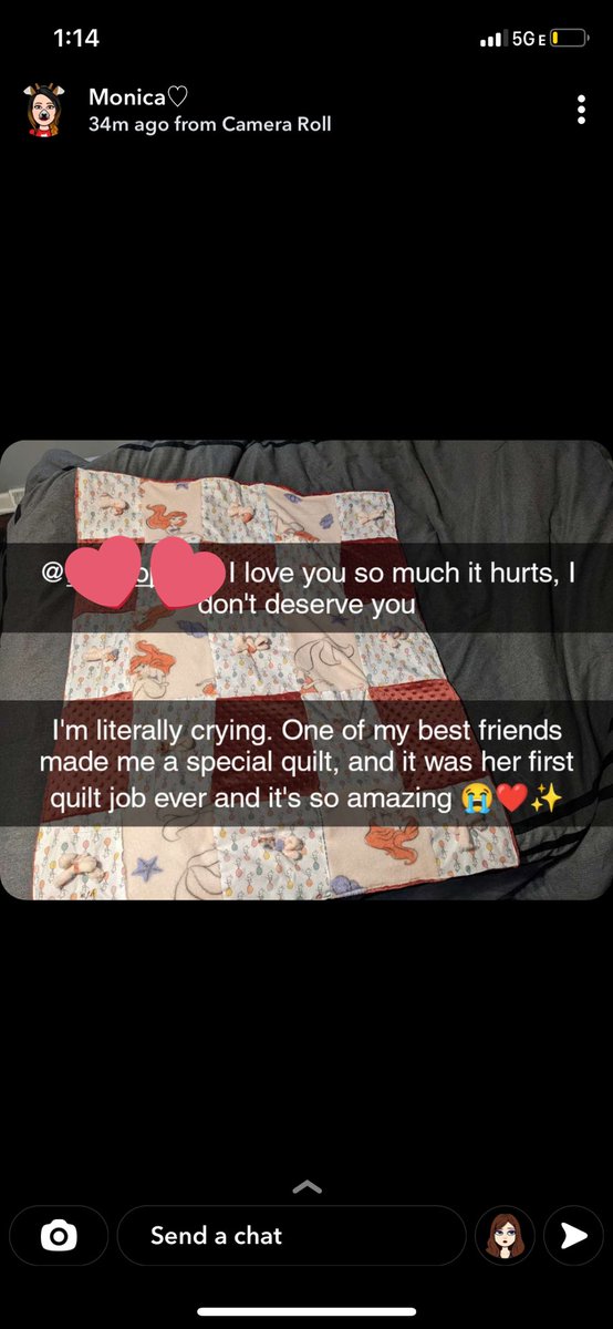 davidbowieshero's tweet photo. @pulte Made my lovely friend a memorial quilt for her niece as a surprise gift; she’s my most wonderful friend 💖 https://t.co/3TDXzPH3FE