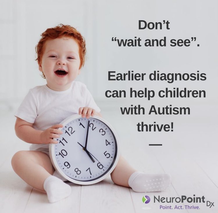Ask your physician today to order NeuroPointDX’s NPDX #ASD test. 
neuropointdx.com/our-test/
 #autism #developmentaldelay #speechdelay #motordelay #sensoryprocessingdisorder #speechapraxia #preemie #waitandsee #thrive #naturopathicmedicine #autismmom #toddlermom #neuropointdx