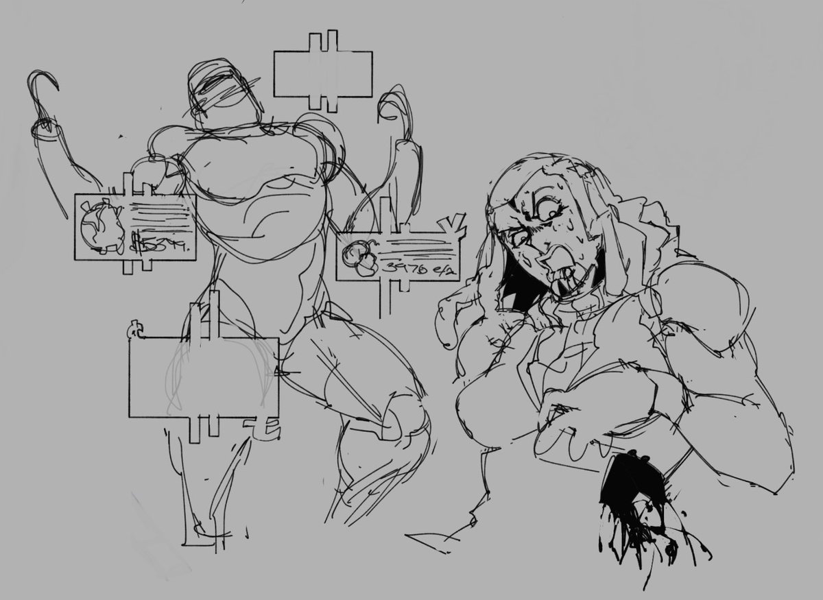 Not much free time these days, have some sketches :J 