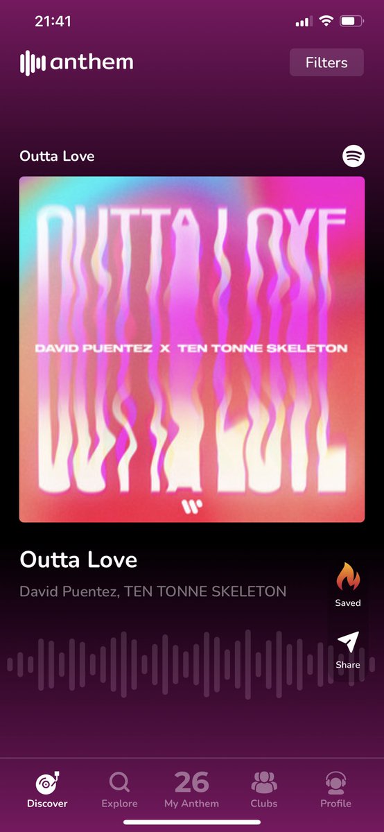 BPaetzoldt's tweet photo. After a few minutes I found so many good songs I probably never would have listened to - big shoutout to @AnthemApp_ - for me already the best app in 2022 🤙🏽 TikTokify your Spotify https://t.co/Zn9GY0i5d7
