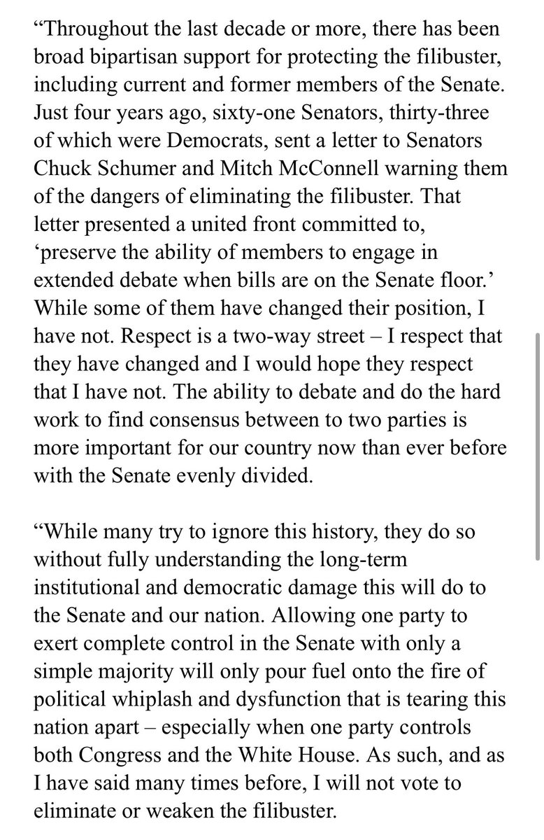 JakeSherman's tweet photo. Manchin now, in case he wasn’t abundantly clear for the last several months. https://t.co/QuHyi4DwgA